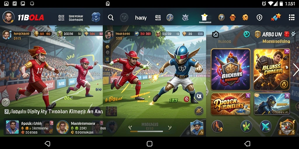 Tampilan antarmuka utama 11BOLA yang intuitif dan sederhana.