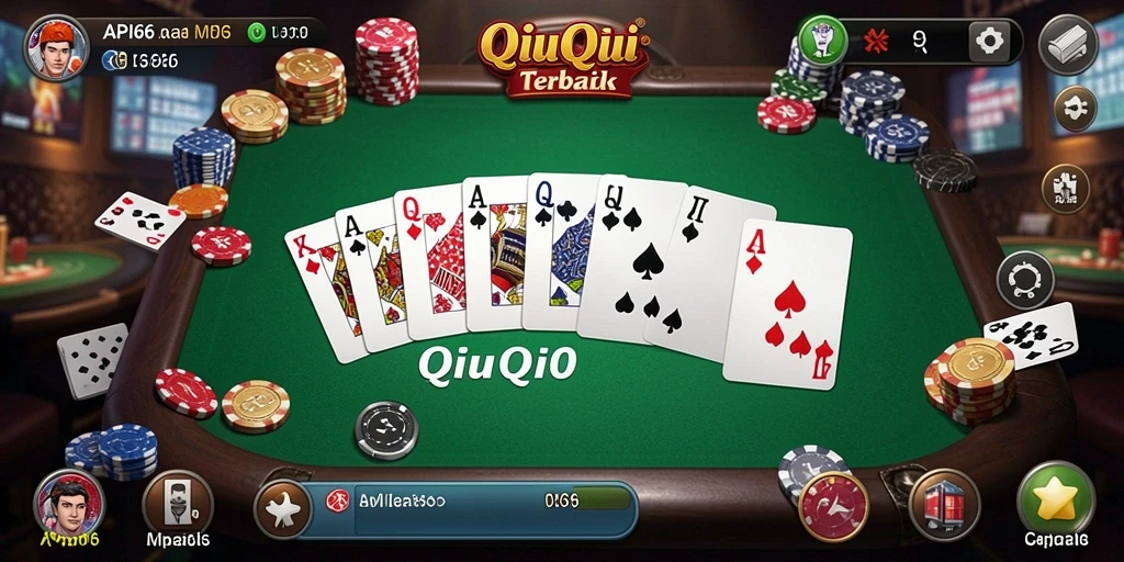 Tampilan gameplay seru QiuQiu di API66.