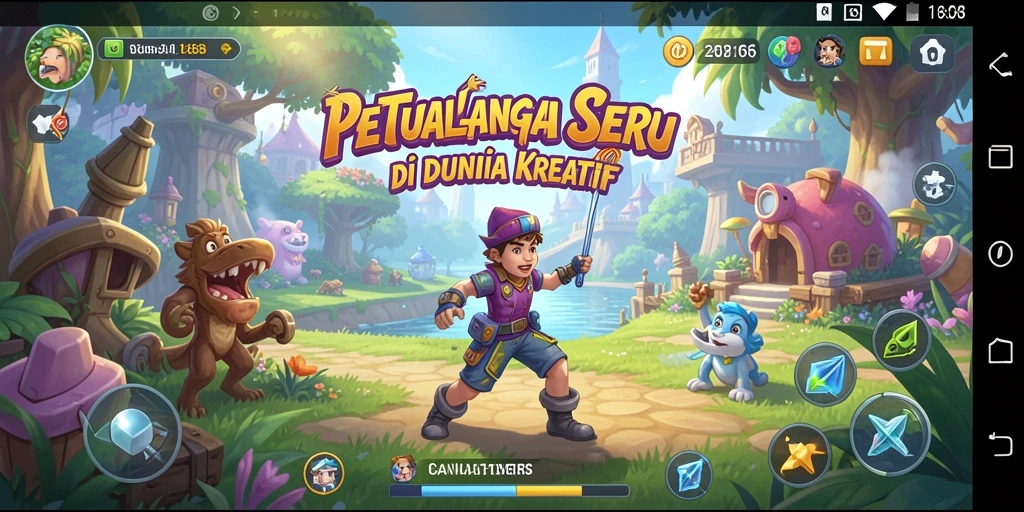 Tangkapan layar <strong>CANVA168</strong> menampilkan aksi seru dari permainan petualangan yang mendebarkan.