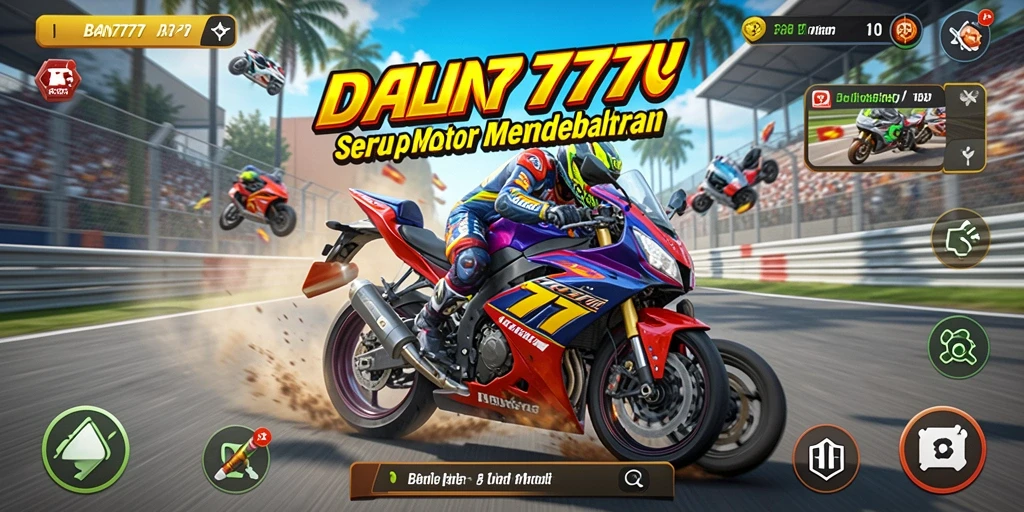 Screenshot gameplay seru dari balapan motor di DAN777.