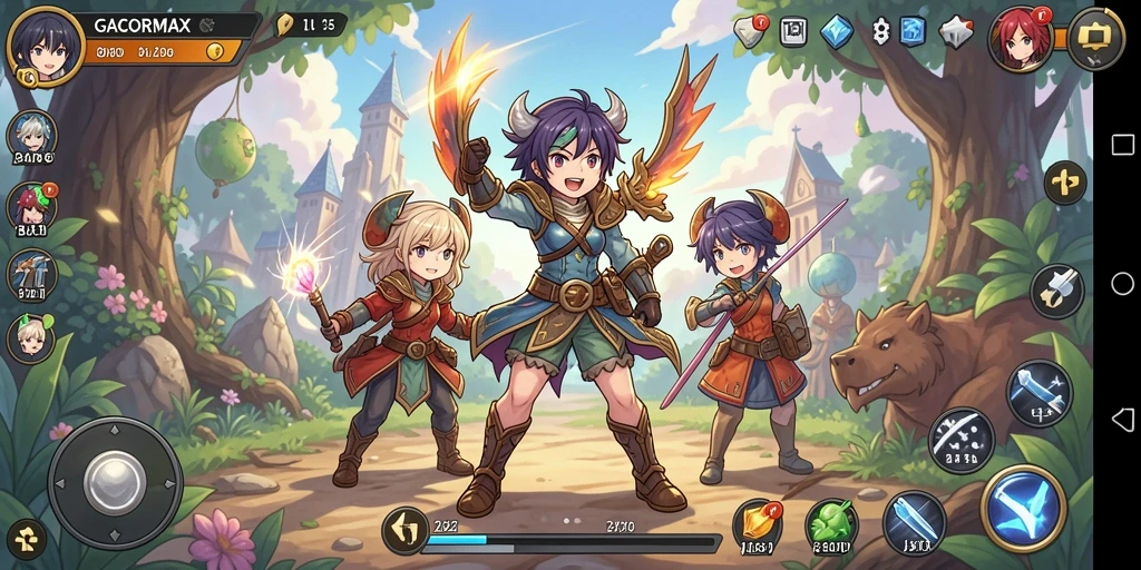 Tampilan menarik dari gameplay GACORMAX yang penuh warna.