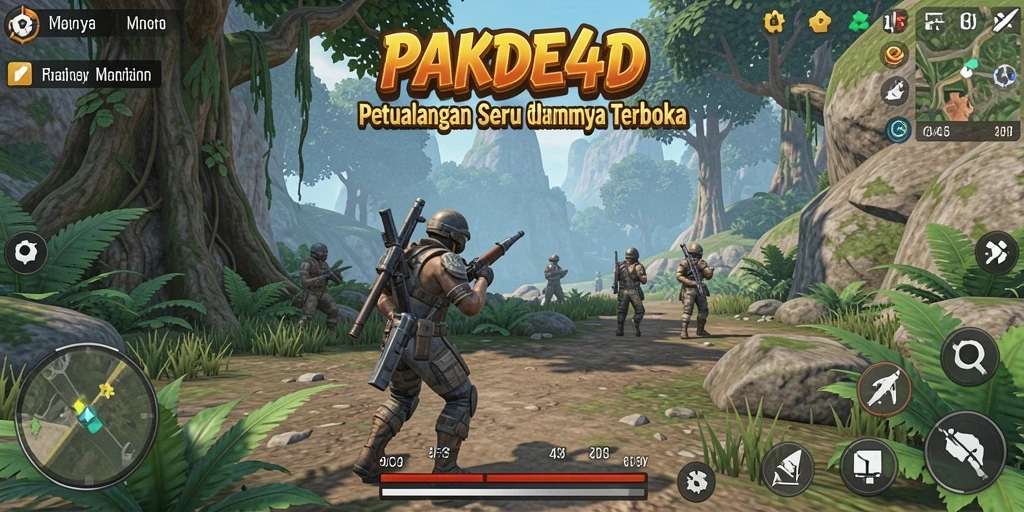 Tampilan gameplay seru di dunia terbuka PAKDE4D.